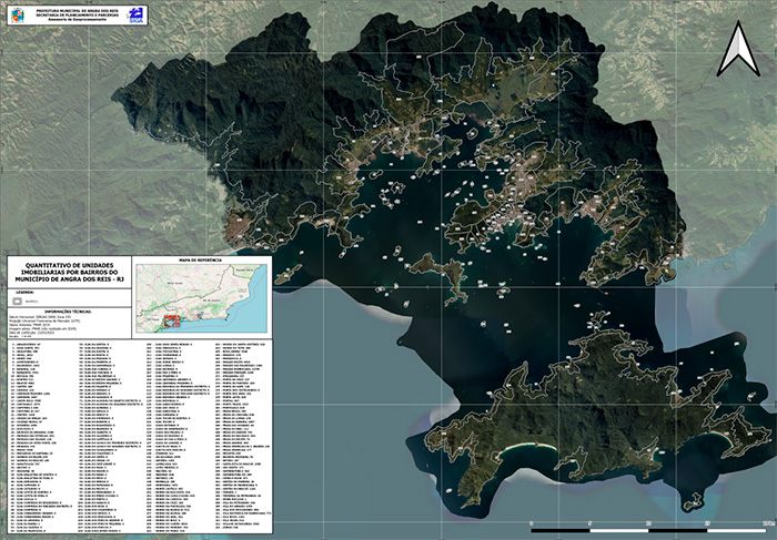 Mapa de Domicílios de Angra dos Reis