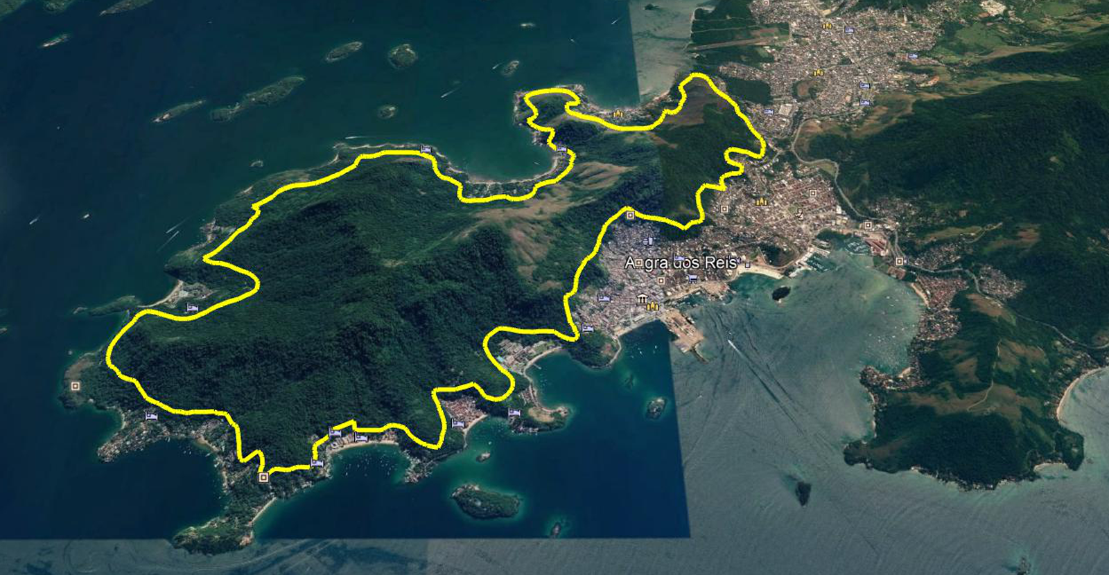 Mapa do Parque Natural Municipal da Mata Atlântica
