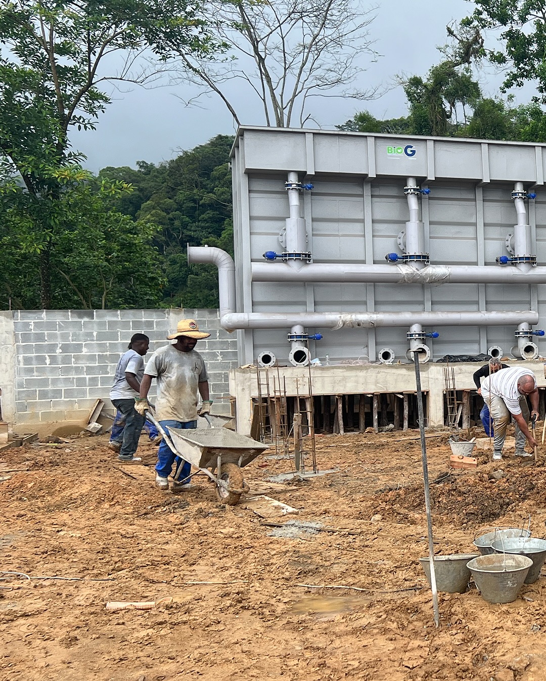 Construção da Estação de Tratamento de Água do Bracuí!