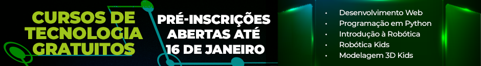Inscrições para curso na área de tecnologia