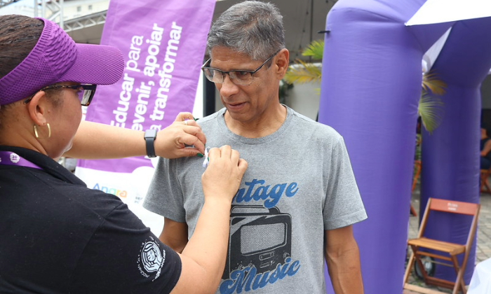 Angra une forças no Laço Branco pelo fim da violência de gênero
