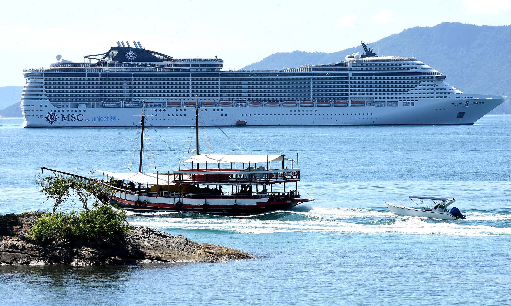 Temporada de cruzeiros movimenta turismo e economia em Angra dos Reis