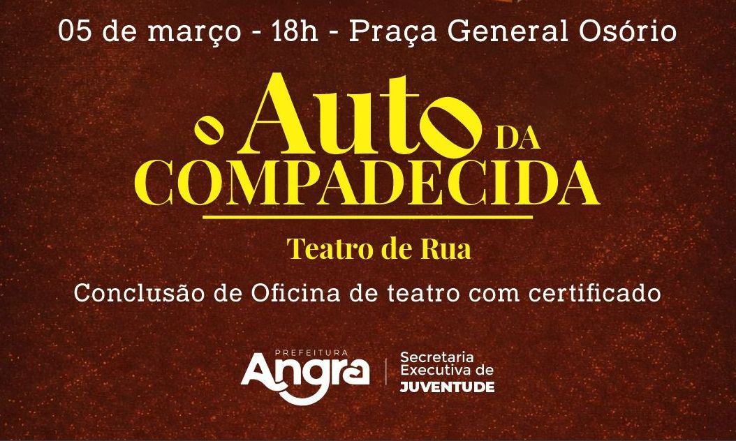 Capa da notícia: Oficina de teatro da Juventude encena ‘O Auto da Compadecida’ na Praça General Osório