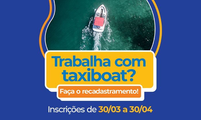 Capa da notícia: Prefeitura de Angra inicia recadastramento de taxiboats
