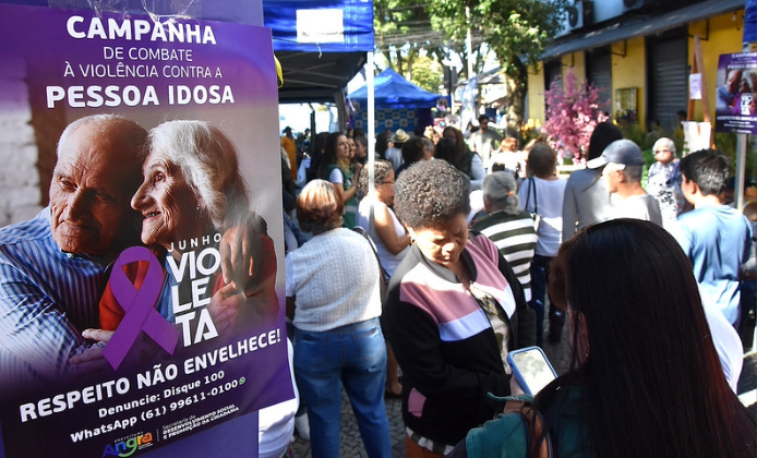Capa da notícia: Junho Violeta mobiliza Angra na prevenção e combate à violência contra a pessoa idosa