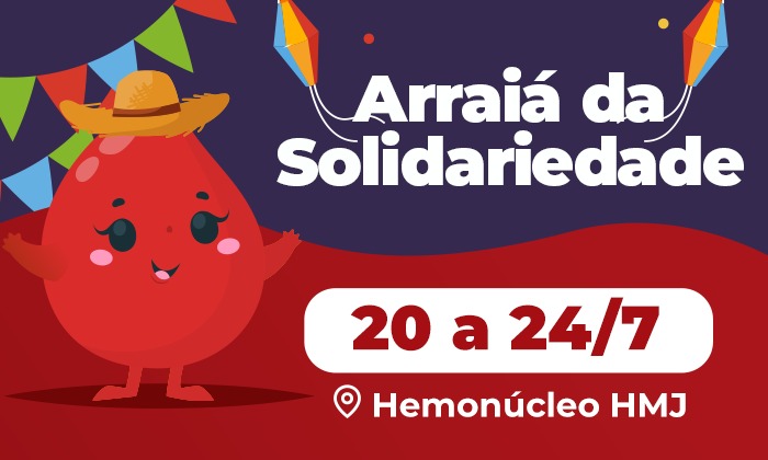 Capa da notícia: Hemonúcleo Costa Verde promove Arraiá da Solidariedade