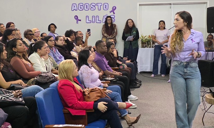 Capa da notícia: Angra abre o Agosto Lilás com ações de conscientização