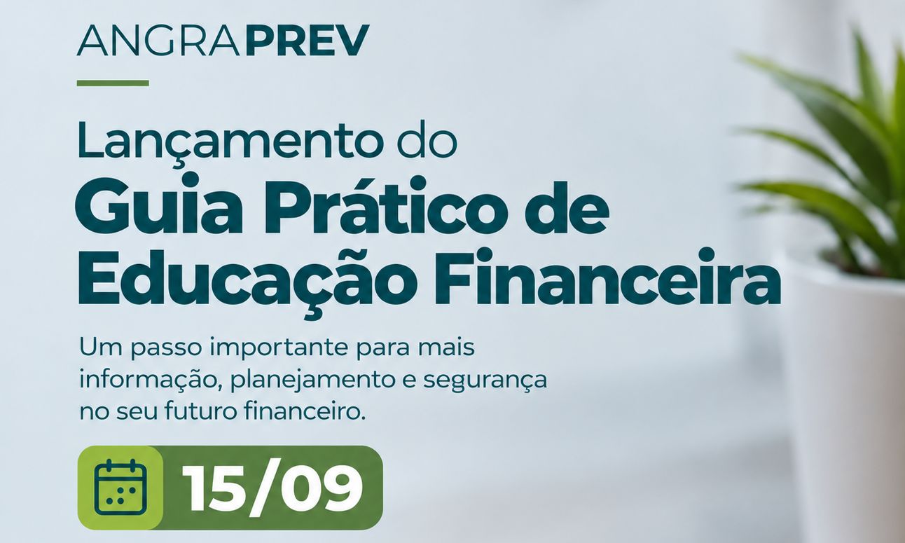 Capa da notícia: AngraPrev lança Guia Prático de Educação Financeira para servidores e aposentados