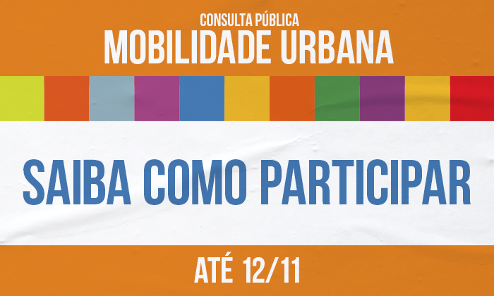 Aberta consulta pblica sobre o Plano de Mobilidade Urbana